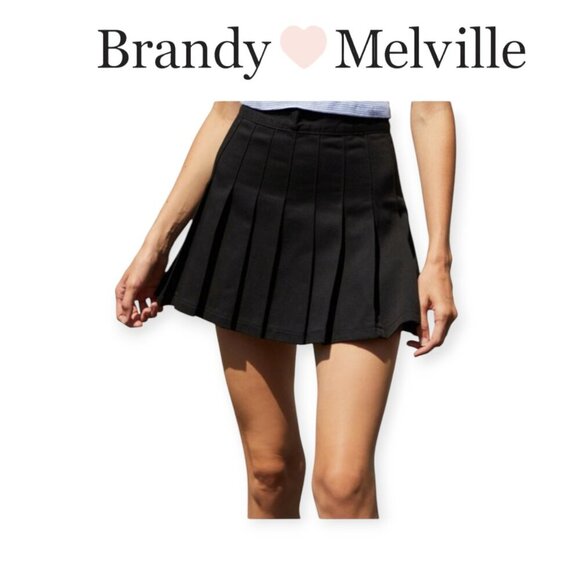 Black Pleated Tennis Skirt Skort by J. Galt, Size S - Picture 1 of 10